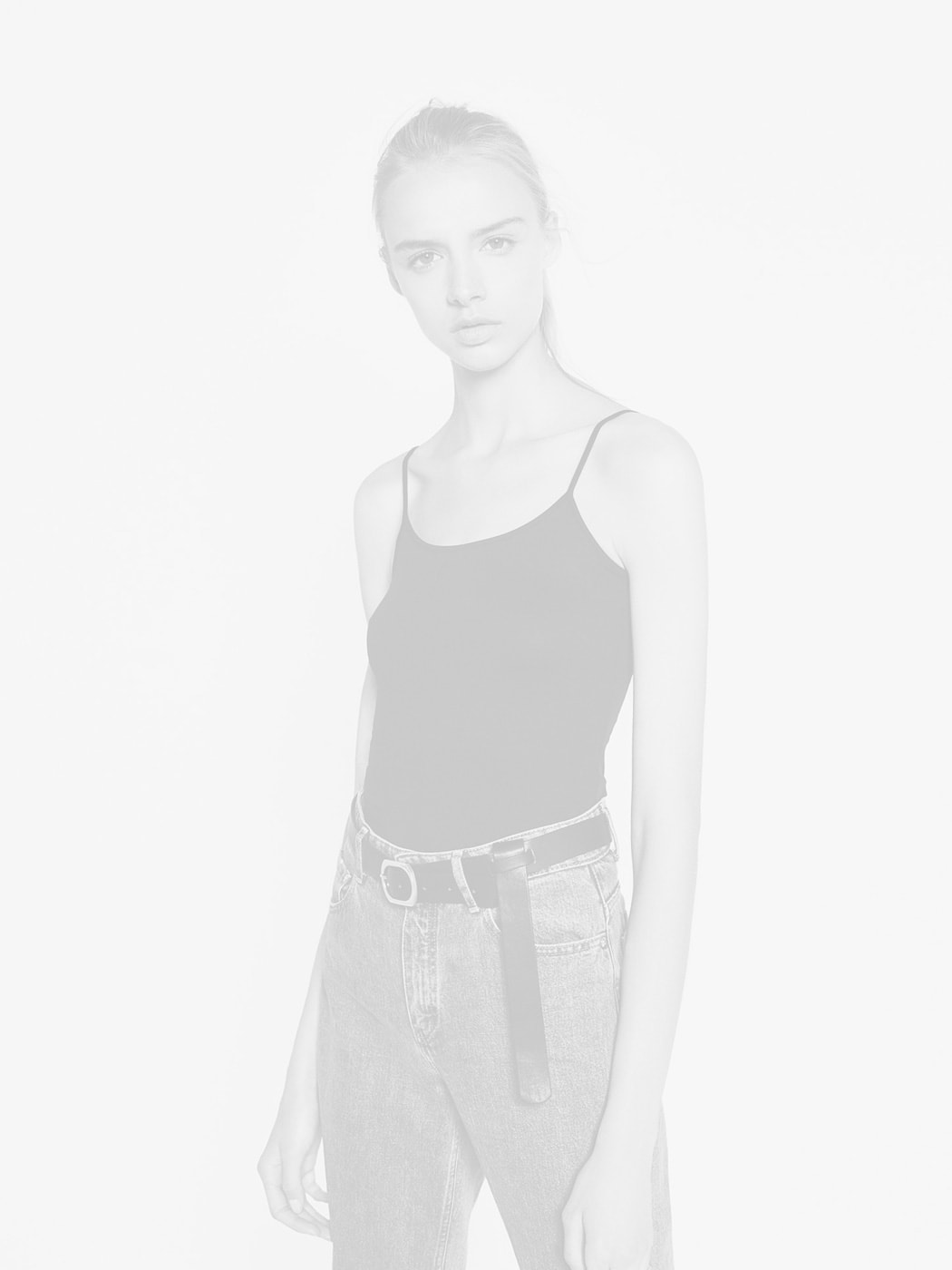 Black & Grey Half T-Shirt